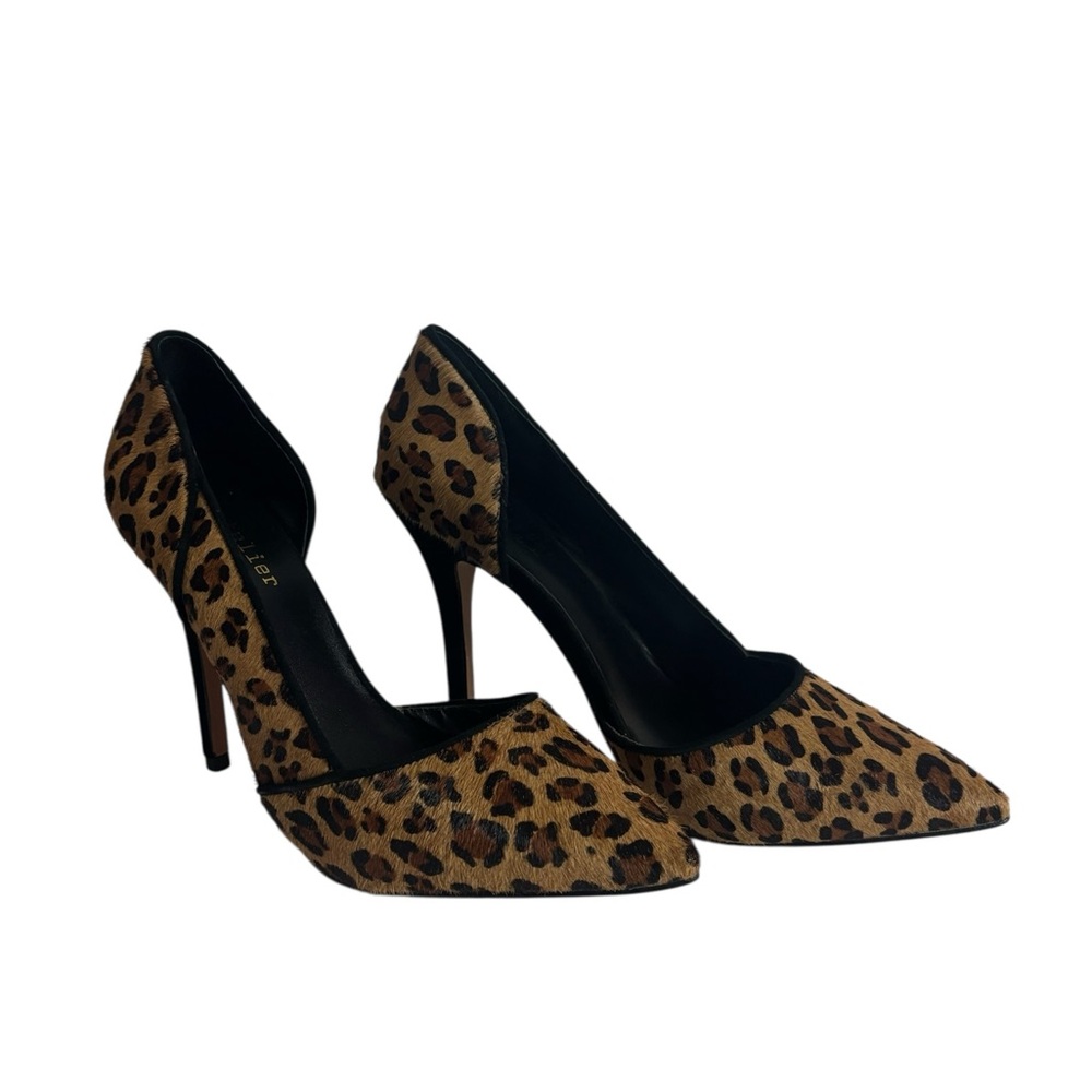 Artelier‎ Nicole Miller Leopard Print Pony Hair Heels – Size 7.5M